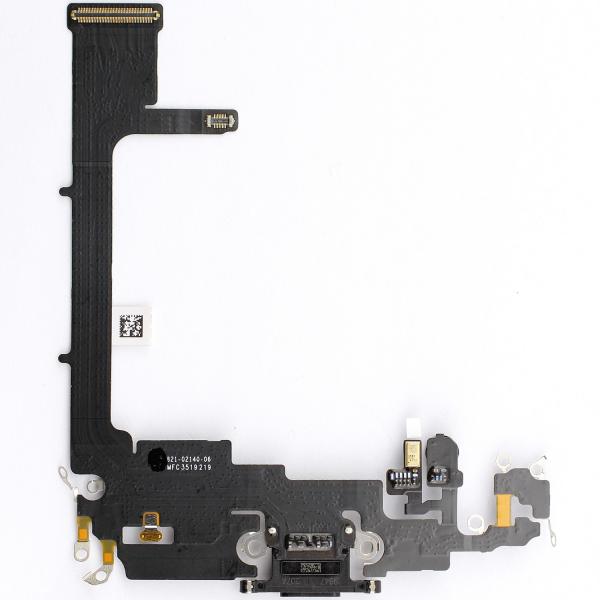 Dock-Connector mit Flexkabel, passend für iPhone 11 Pro, ohne Connector-Chip, in Space-Grau