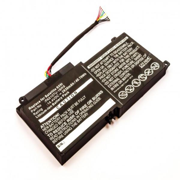 Akku für Toshiba Satellite L50, L55, P55, S55, S55t, wie P000573230, PA5107U-1BRS