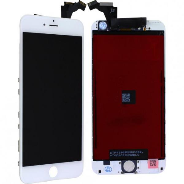 LCD Display Einheit komplett mit Displayrahmen inkl. Touchscreen für iPhone 6 Plus, weiß