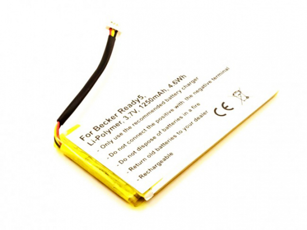 Akku für Becker Ready 5, 1250 mAh