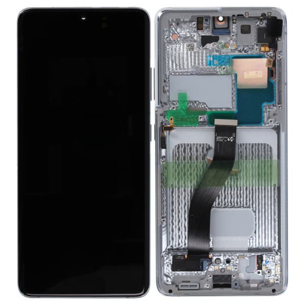 LCD Display ohne Akku / Frontkamera für Samsung Galaxy S21 Ultra G998B/DS, Phantom Silver