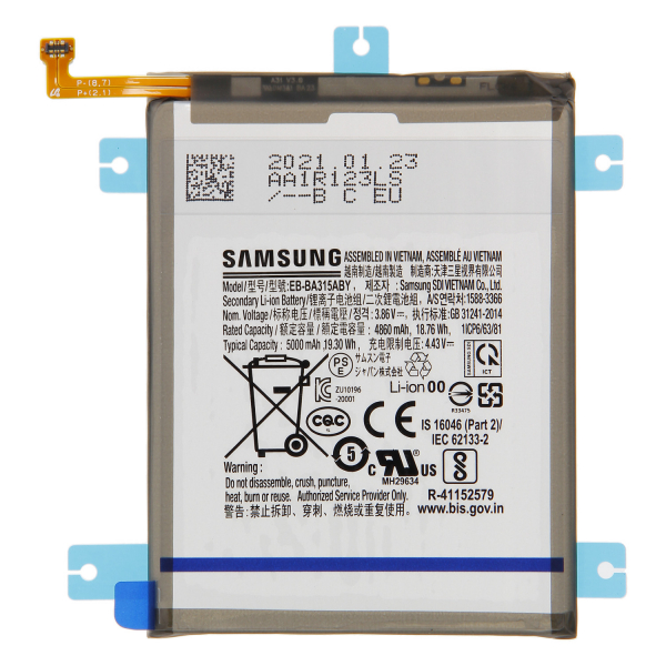 Akku Original Samsung für Galaxy A31 A315, Typ EB-BA315ABY