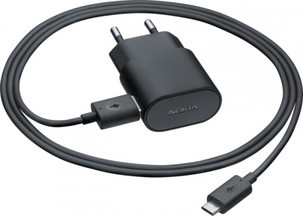 Netzlader Nokia original AC-50 mit Micro-USB-Kabel CA-190CD für Lumia 520, 525, 530, 600, 603, 610