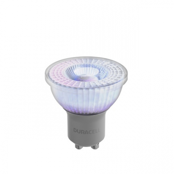 LED-Lampe Duracell Glas Spot GU10, 230V, 3.6W, A+, warmweiß 3000k, nicht dimmbar