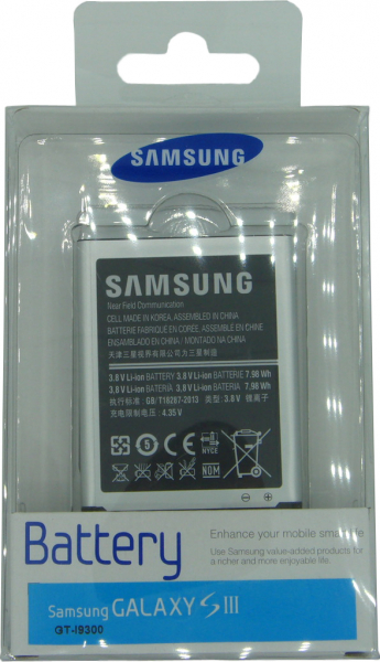 Akku EB-L1G6LLU, EB-L1G6LLUC Original für Samsung Galaxy S3 i9300, Galaxy S3 LTE i9305, im Blister