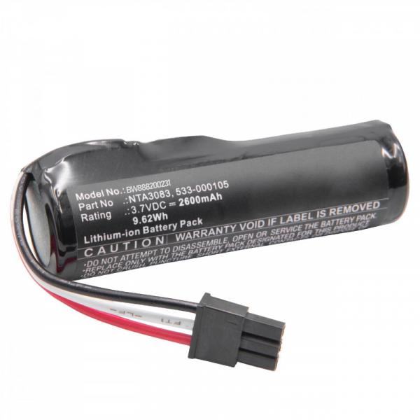 Akku für Logitech S-0012, UE Boom, wie 533-000105, NTA3083, Li-Ion, 3,7 V, 2600 mAh