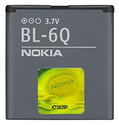 Akku Nokia original BL-6Q für 6700 Classic, 970 mAh, 3.7V