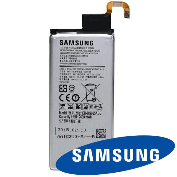 Akku Original Samsung EB-BG925ABE für Galaxy S6 Edge, 2600 mAh, 3.7V