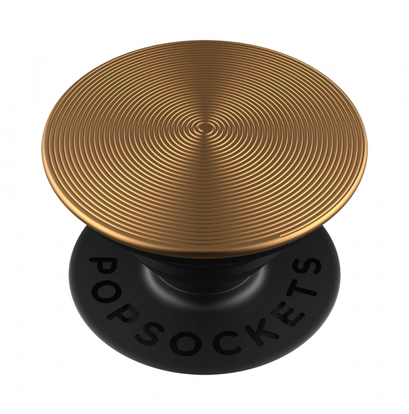 PopSockets PopGrip Twist Aura Gold Aluminium - ausziehbarer Griff für Handys