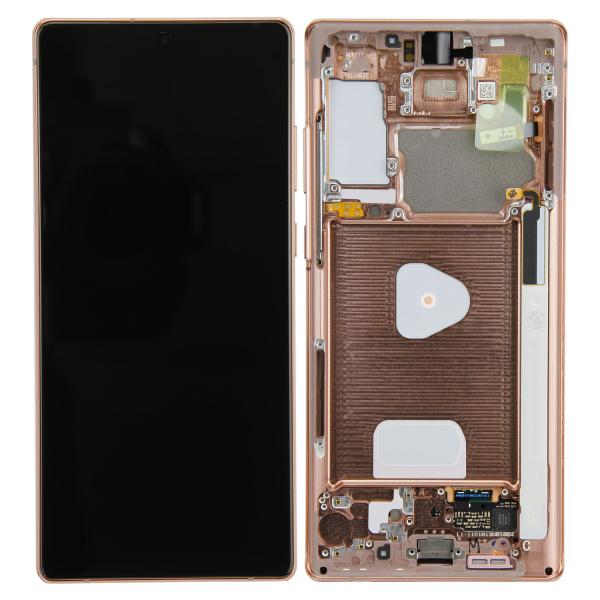 LCD Kompletteinheit inkl. Frontcover für Samsung Galaxy Note 20 N980F, bronze