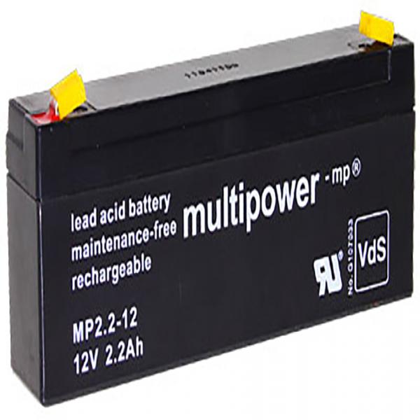 Blei-Akku Multipower MP2.3-12 (2.2-12), 12 Volt, 2,3 Ah