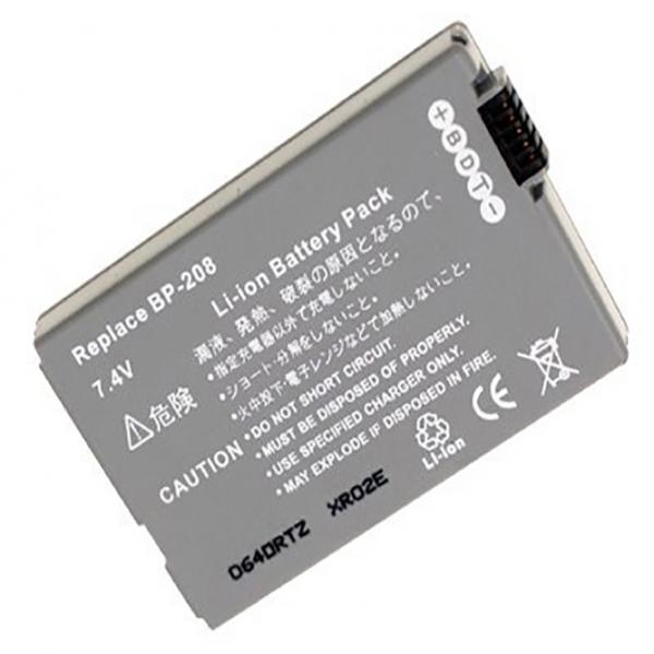 Akku wie Canon BP-208 für DC 10, 100, 19, 20, 210, 211, 40, 50, 51, 95, MVX 430, 450, 460, Optura S1