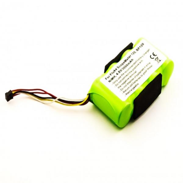 Akku für Fluke 43 Power Quality Analyzers, ScopeMeter 120, ScopeMeter 123, wie B11483, 4,8V, 3000mAh