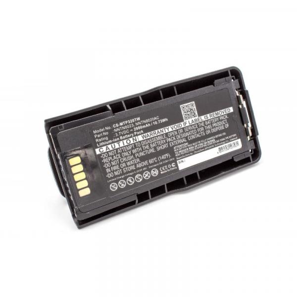 Akku für Motorola MTP3100, 3150, 3200, 3250, 3500, 6550, 6750, wie NNTN8023, Li-Ion, 3,7 V, 2,9 Ah