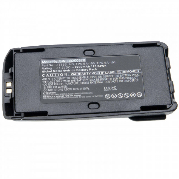 Akku für Tait TP8100, 8110, 8115, 8120, 8135, 8140, 9300, wie TPK-BA-100, Ni-Mh 7,2 V, 2,2 Ah
