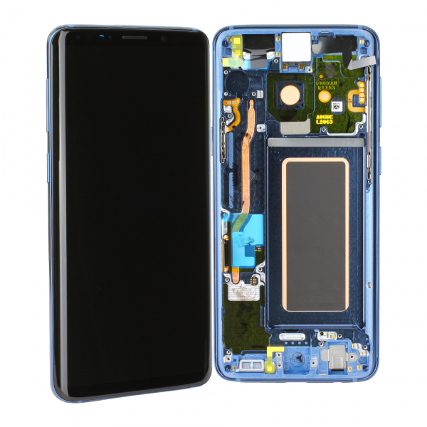 LCD-Kompletteinheit für Samsung Galaxy S9 G960F, Coral Blue