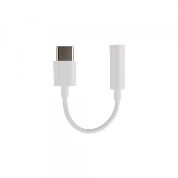 Huawei USB Typ C auf 3,5 mm Klinken Audio Adapter CM20, für Huawei Smartphones, weiß