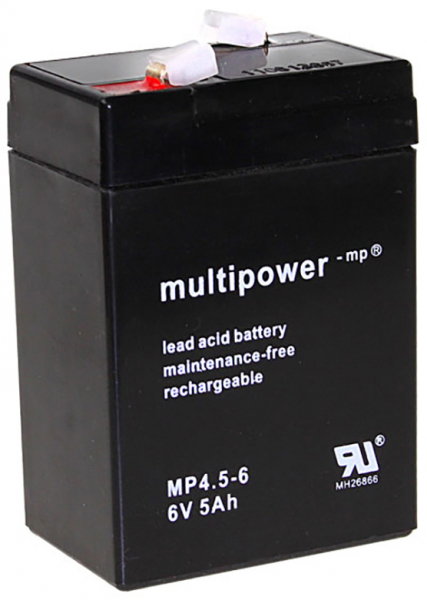 Blei-Akku Multipower MP5-6, 6 Volt, 5 Ah