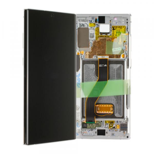 LCD Kompletteinheit inkl. Frontcover für Samsung Galaxy Note 10+ N975F, weiß