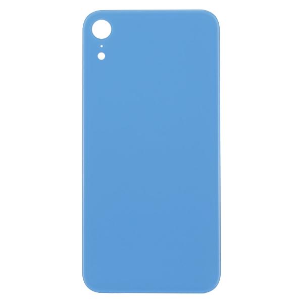 Blaue Glasabdeckung für Rückseite mit 3M Klebestreifen, passend für iPhone XR