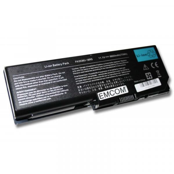 Hochleistungs-Akku für Toshiba, Satellite Pro L355, P300, P305, X205, wie PA3536U1BRS, 6600 mAh