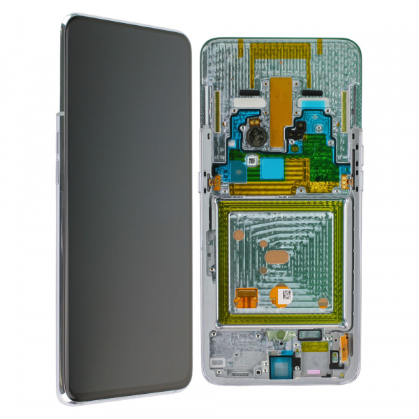 LCD-Kompletteinheit für Samsung Galaxy A80 A805F, silber
