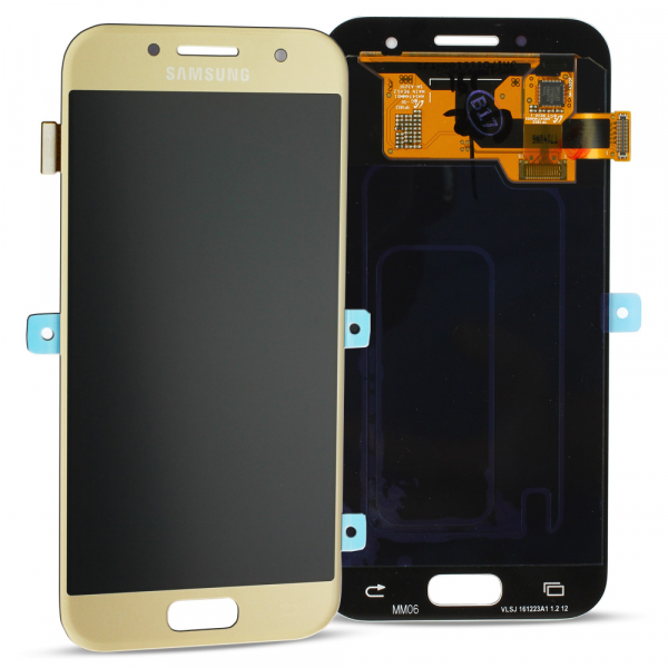 LCD-Kompletteinheit für Samsung Galaxy A3 2017 A320F, gold