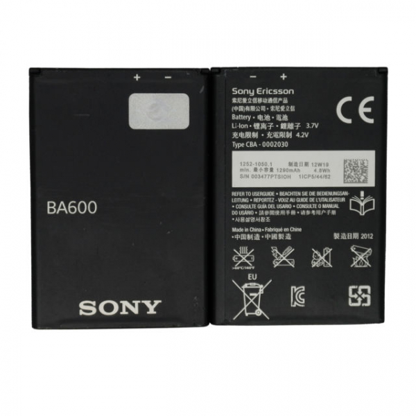 Akku original Sony BA600 für Xperia U, wie CBA-0002030