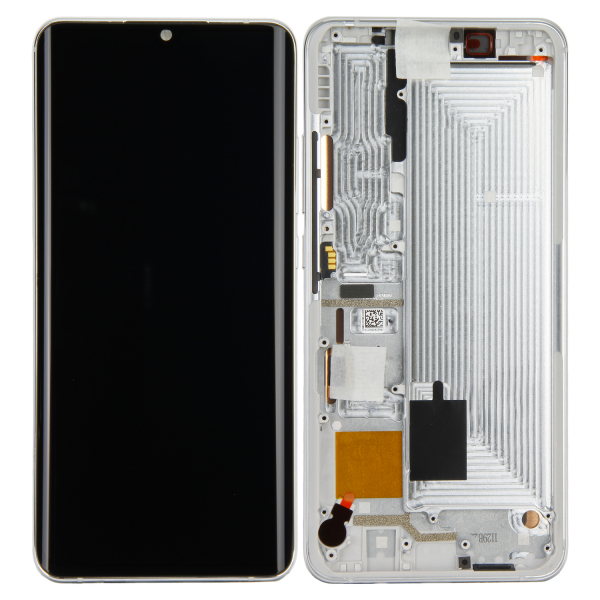 LCD-Kompletteinheit für Xiaomi Mi Note 10, Mi Note 10 Pro, Glacier White