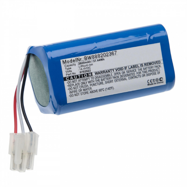 Akku für Saugroboter Miele RX1-SJQL0, Scout RX1, wie 9702922, Li-Ion, 14,4V, 2600mAh