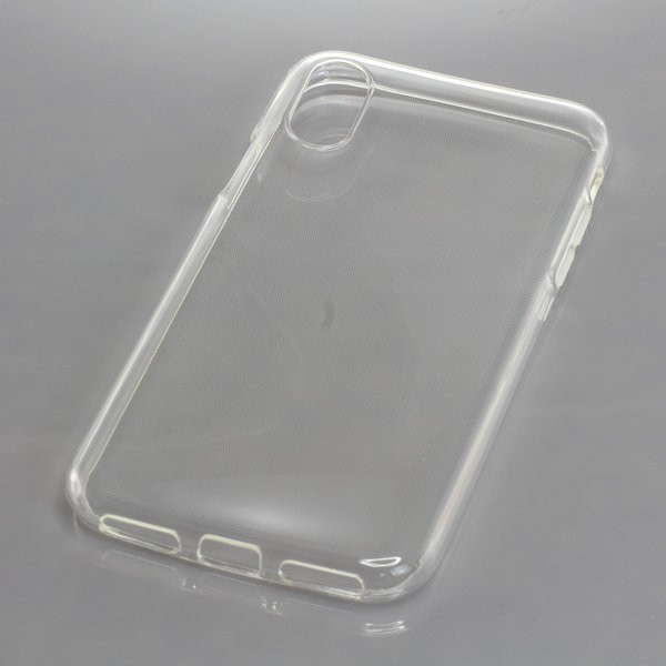 BackCase für Apple iPhone X aus flexiblem TPU, voll transparent