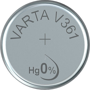 Varta Uhrenbatterie 361, wie V361, SR58, 18mAh, 1.55V