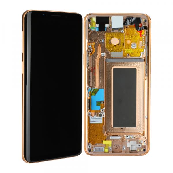 LCD-Kompletteinheit für Samsung Galaxy S9 G960F, Sunrise Gold