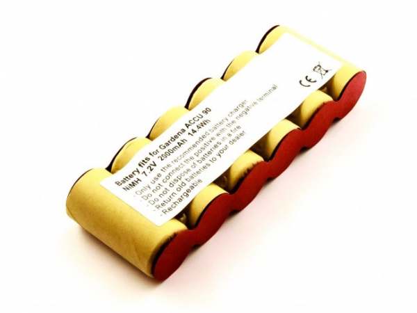 Akku für Gardena Accu 90, wie Gardena 8804, 8804-20, 2000 mAh, 7,2 V