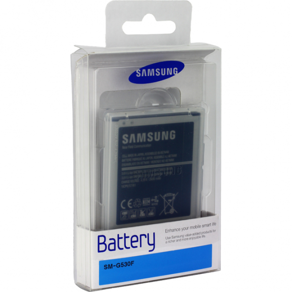 Akku Original Samsung EB-BG530BBE/EB-BG531BBE für Galaxy J3 J320 (2016), Galaxy J5, NFC, im Blister