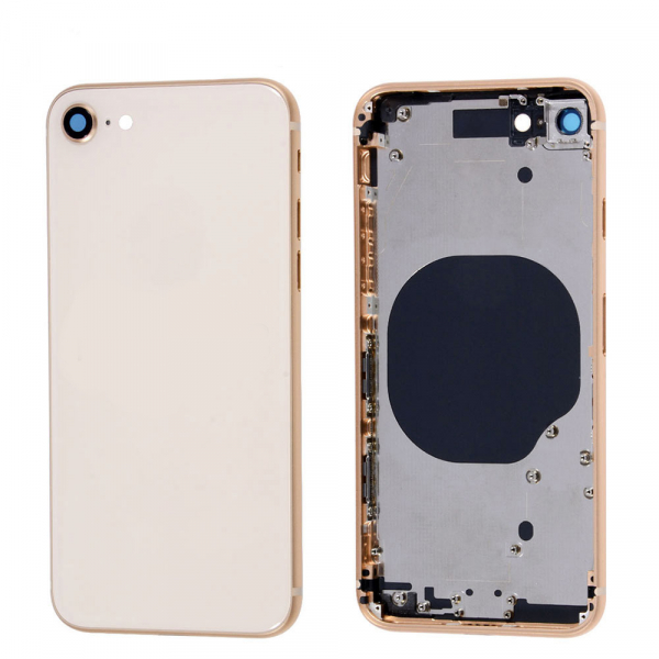 Goldenes Cover (ohne Logo) für Rückseite, passend für iPhone 8