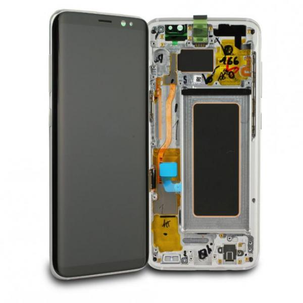 Komplett LCD+ Frontcover mit Touch Panel für Samsung Galaxy S8 G950F, Farbe: Arctic Silver