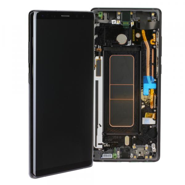 LCD Kompletteinheit inkl. Frontcover für Samsung Galaxy Note 8 N950F, schwarz