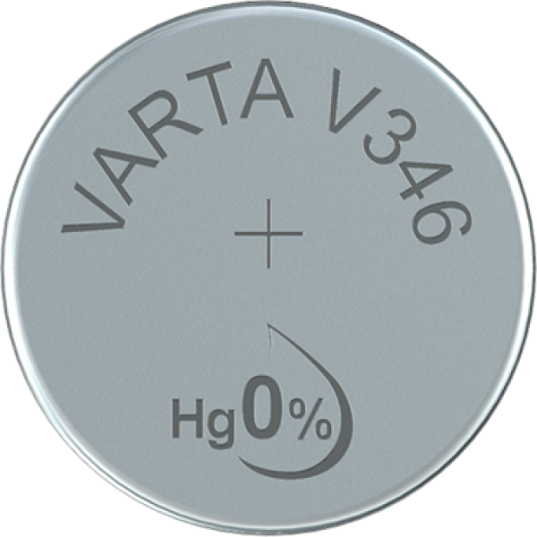 Varta Uhrenbatterie 346, wie V346, SR712SW, SB-DH, 10mAh, 1.55V, 2 Stück