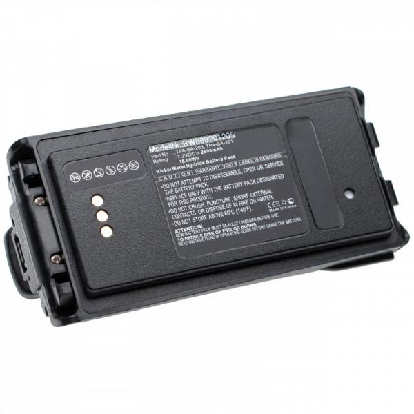 Akku für Tait TP9100, 9135, 9140, 9155, 9160, wie TPA-BA-201, TPA-BA-203, Ni-Mh, 7,2 V, 2500 mAh