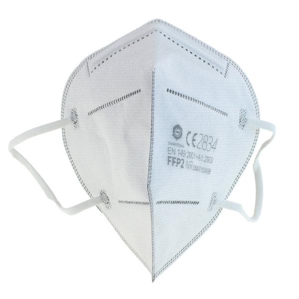 40x Schutzmaske FFP2 DIN EN149, faltbar, mit anpassbarem Nasenbügel - (1 Packung mit 40 Stück)