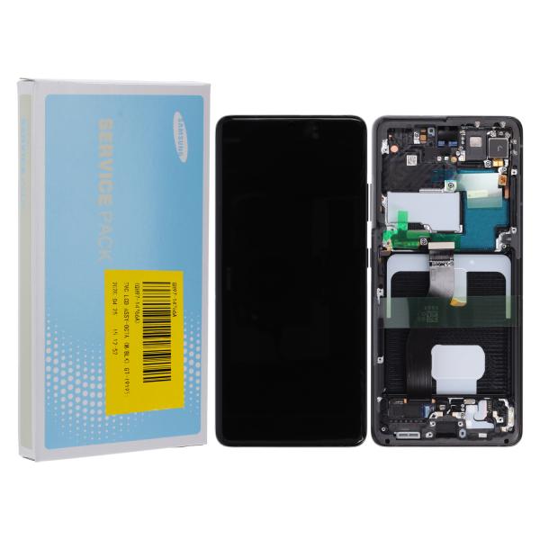 LCD Display ohne Akku / Frontkamera für Samsung Galaxy S21 Ultra G998B/DS, Phantom Black